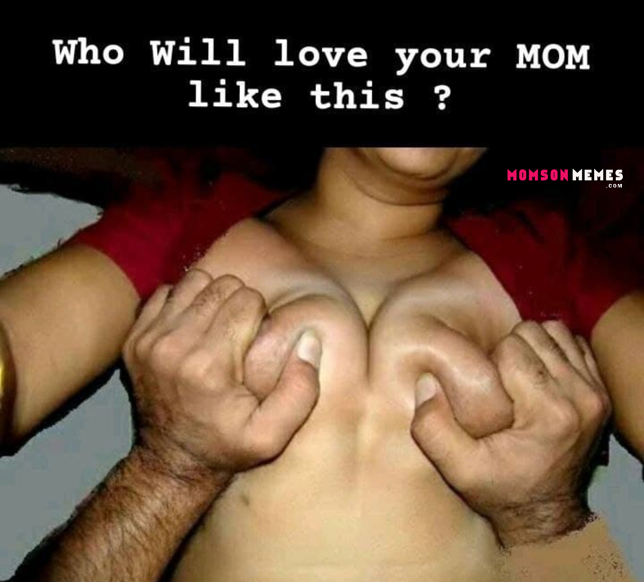 Squeezing Indian Mommies Boobs