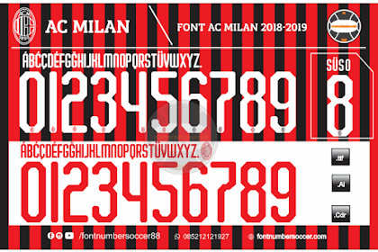 Font Ac Milan 2018-2019