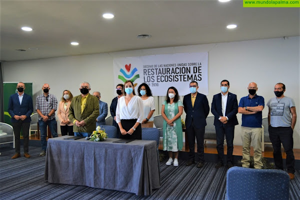 El Cabildo y la Unión Internacional para la Conservación de la Naturaleza se dan la mano para promover el desarrollo sostenible de La Palma