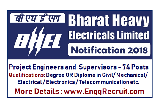 www.EnggRecruit.com BHEL Recruitment 2018