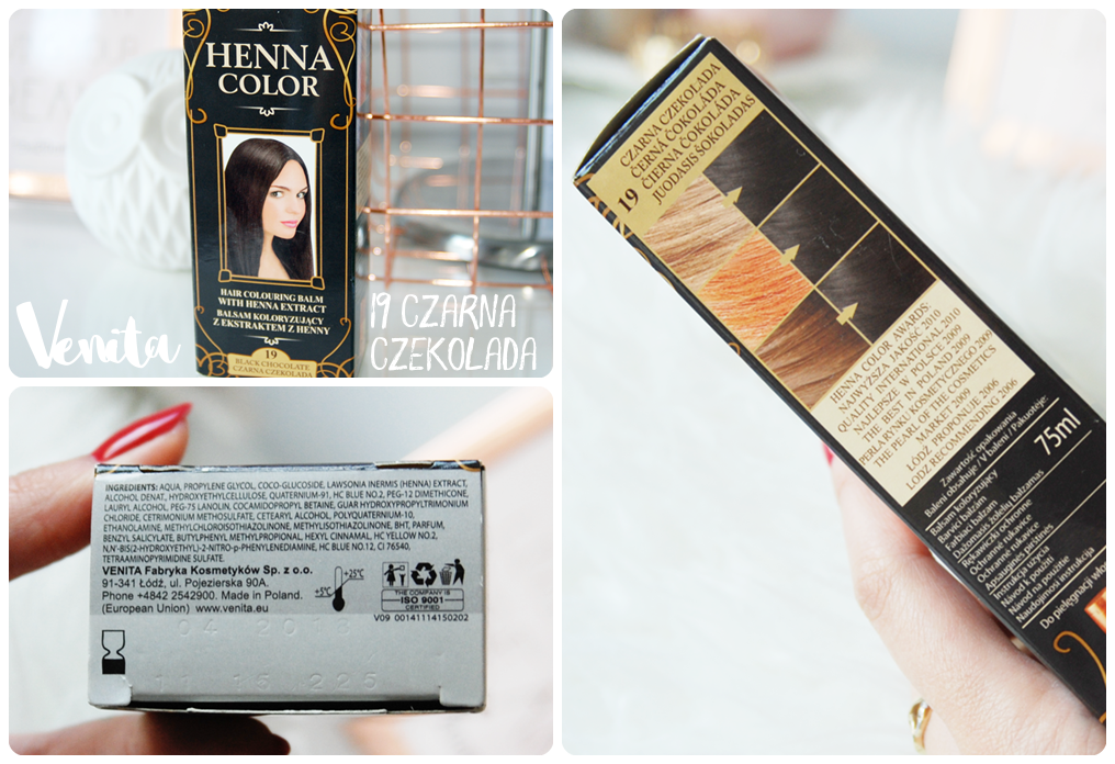 venita czarna czekolada venita henna color 19