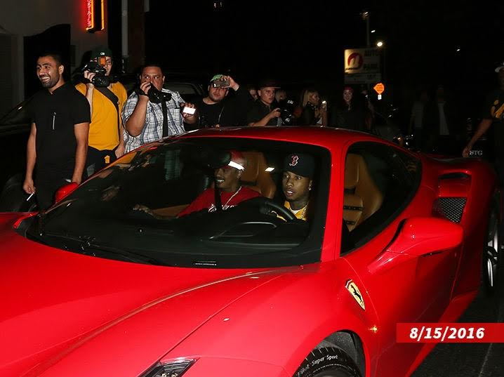 Tyga's Ferrari repossessed over failure to pay lease payments..(photos)
