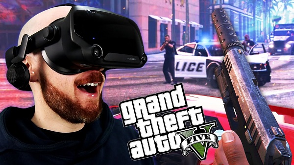 شاهد بالفيديو لأول مرة لعبة GTA 5 باستخدام نظارة الواقع الافتراضي VR 