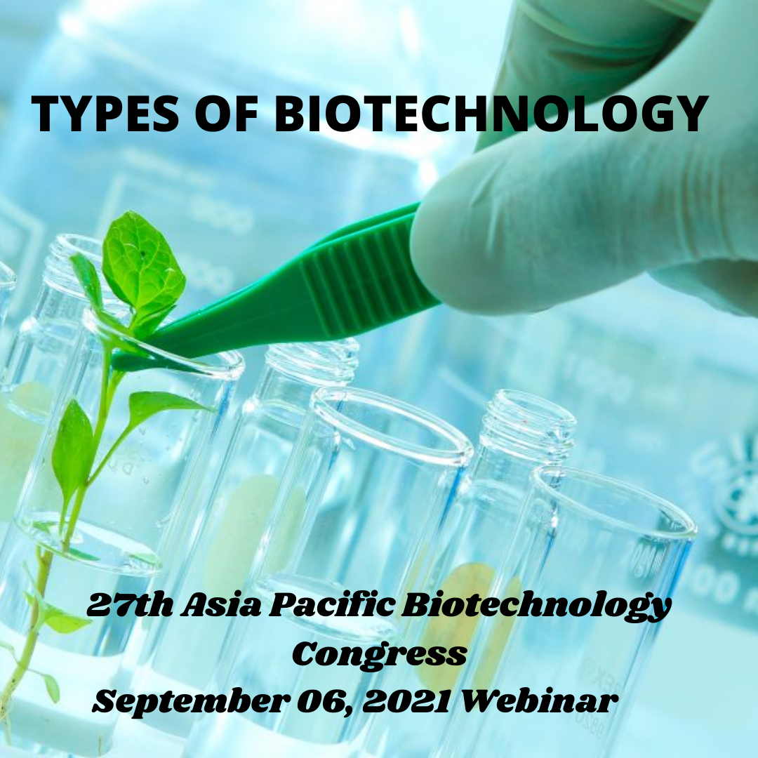 BIOTECH ASIA PACIFIC 2021 What are the types of biotechnology?