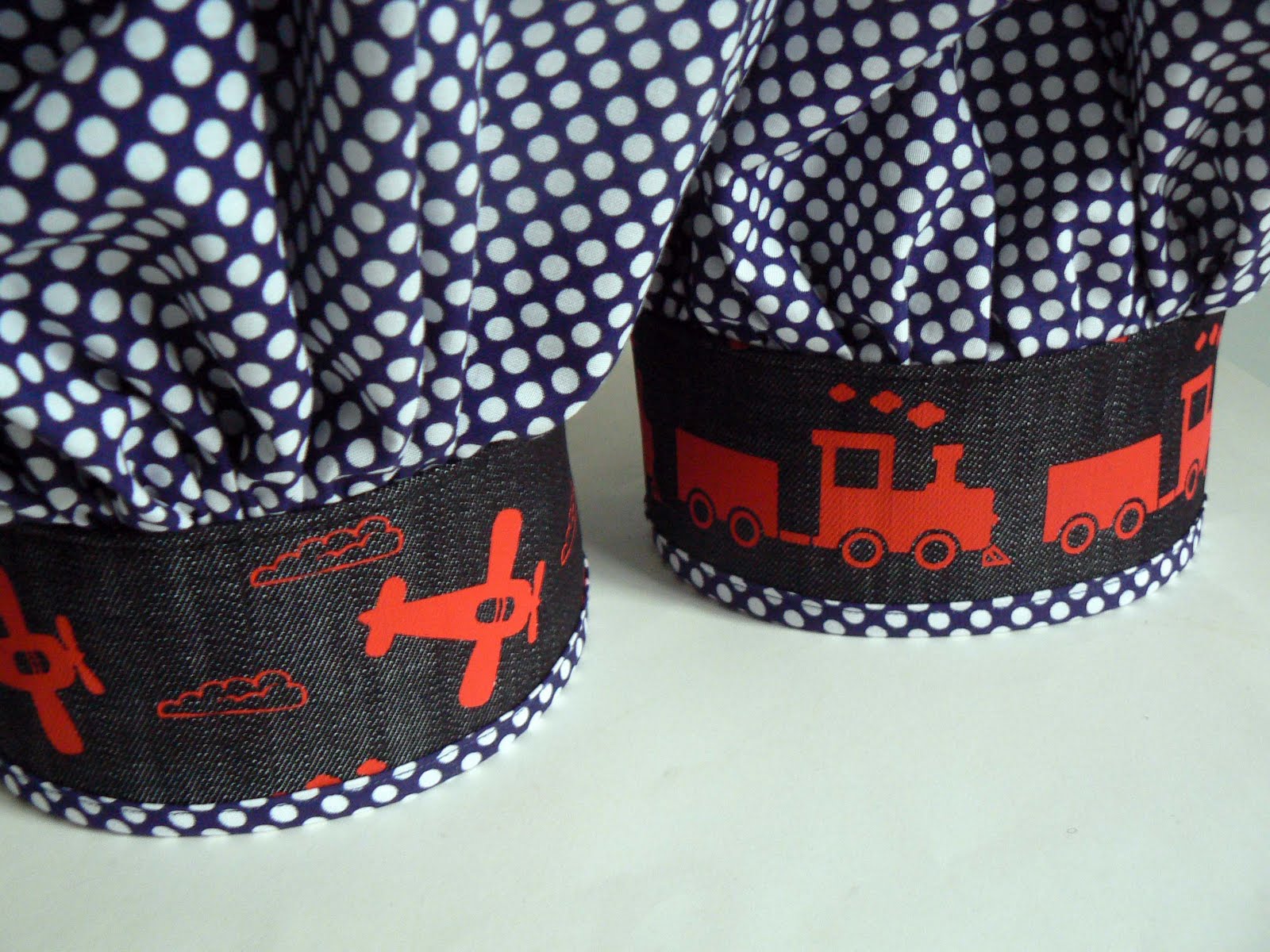 CurlyPops Planes Trains And Automobiles Chef s Hats