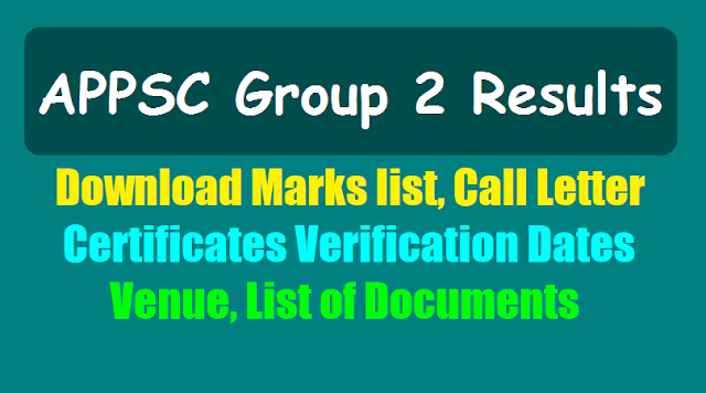 APPSC Group 2 Results Marks list, Call Letter, Certificates verification dates, Venue, List of Documents 2018 appsc group 2 results marks list,call letter,certificates verification dates,venue,list of documents 2018,appsc group ii final selection list results