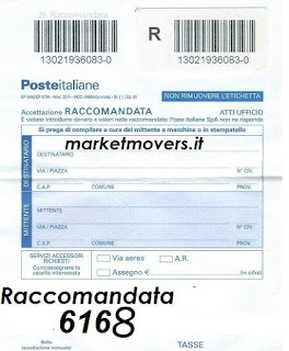 Codice raccomandata 6168, cosa sarà?