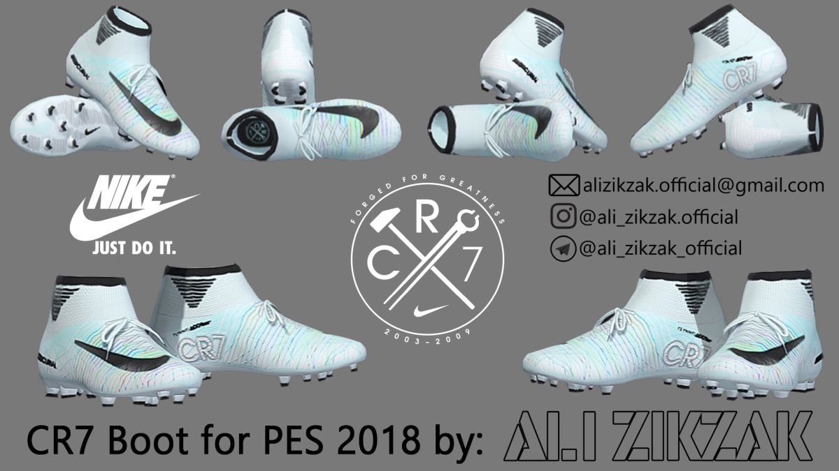 PES 2018 Chuteira CR7 Boot Pes Evolution HD