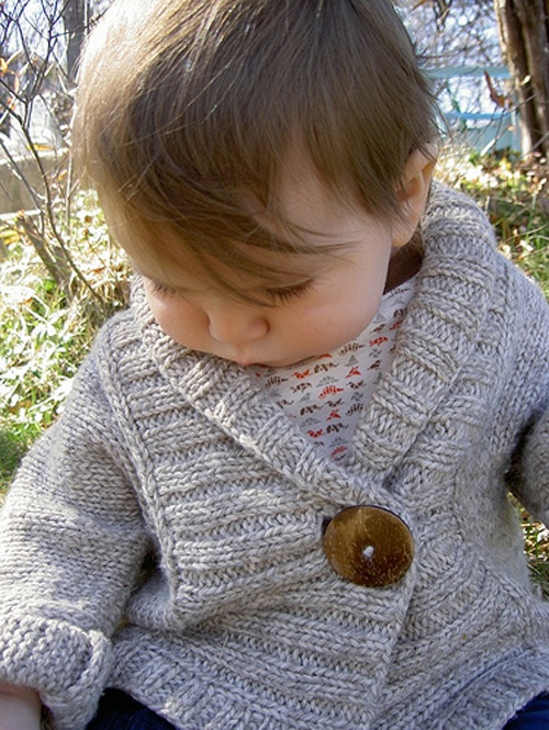Ribbed Baby Jacket - Free Pattern 