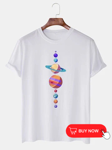 Planets and Moon Printed Shirts