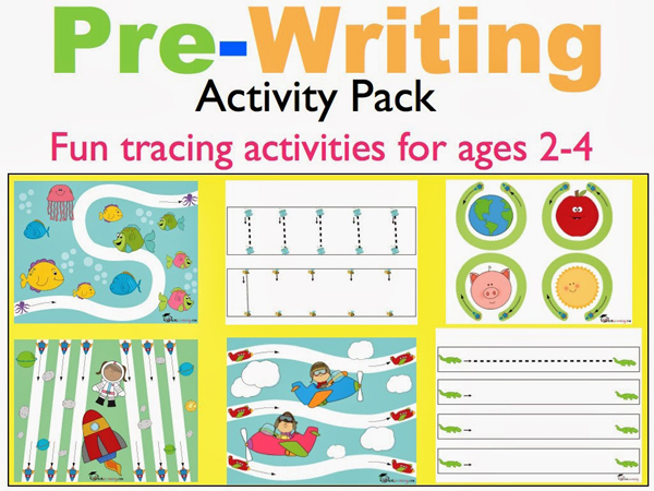 FREE Pre-Writing & Tracing Sheets for Kids  Totschooling - Toddler,  Preschool, Kindergarten Educational Printables