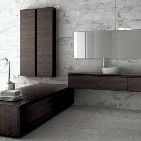 Modern tall cabinet for the bathroom!