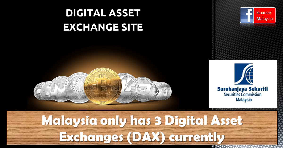 Finance Malaysia Blogspot SC Malaysia only has 3 Digital Asset