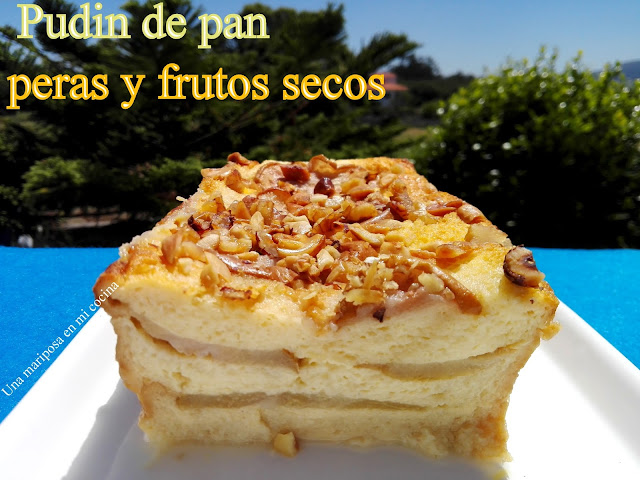 Pan Perdido Con Peras Y Frutos Secos
