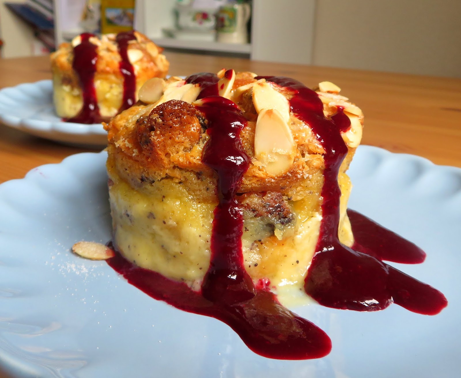 Sweet Almond Bread Pudding with Blackberry Sauce The English Kitchen