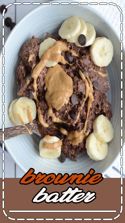 These thick brownie batter overnight protein oats are like eating dessert for breakfast. Spend just a few minutes to prep the night before and in the morning, you'll be ready to dig into a bowl of brownie batter! Top with banana, peanut butter and chocolate chips for an extra decadent treat