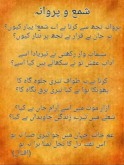 Lines of Allama Iqbal poetry