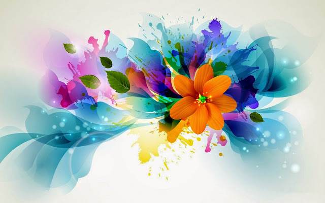 Abstract Colorful Flowers Art HD Wallpaperz wdrfs
