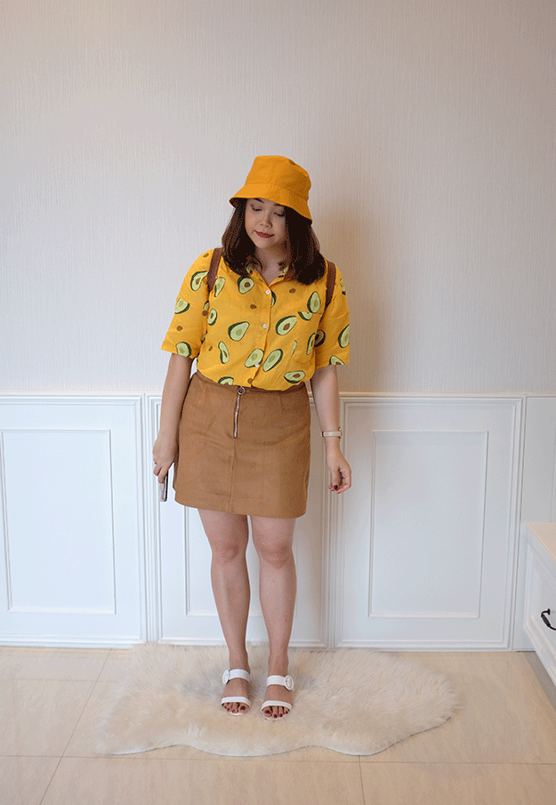 Korean Street Style Bucket Hat Outfit