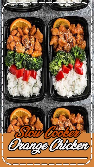 Slow Cooker Orange Chicken Meal Prep Lunch Bowls - coated in a citrus sweet & savory sauce that is even better than your local takeout restaurant! Best of all, it's full of authentic flavors and super easy to make with just 15 minutes of prep time. Skip that takeout menu! This is so much better and healthier! Weekly meal prep for the week and leftovers are great for lunch bowls for work or school