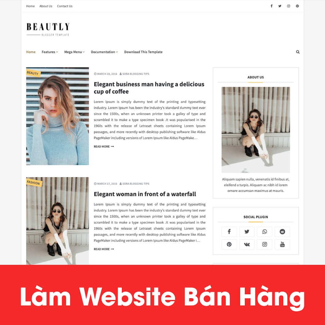 [A121] Tìm nơi thiết kế website mỹ phẩm đẹp, thu hút khách hàng