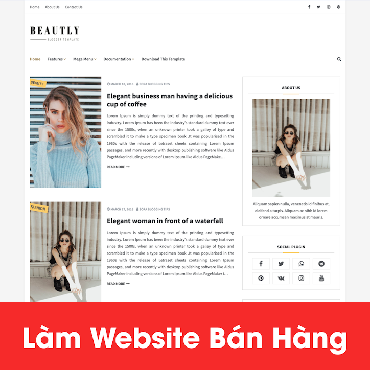 [A121] Tìm nơi thiết kế website mỹ phẩm đẹp, thu hút khách hàng