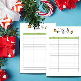 navidad, planificadores, planners, imprimibles, regalos, menus, lista de tareas, imprimir, PDF