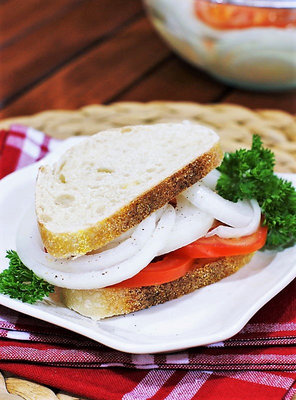 Mark's Ultimate Marinated Vidalia Onion & Tomato Sandwich The Kitchen