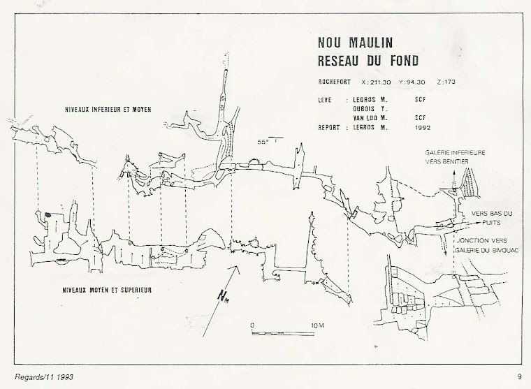 Réseau du Fond, topo Marc Legros, Dubois, Van Loo 1992