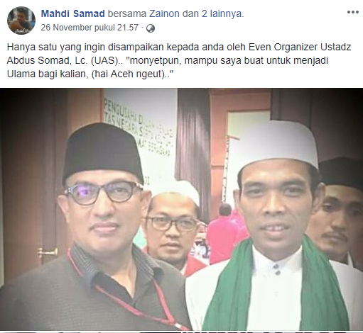 Hati-hati! Banyak Oknum Buat Akun FB Palsu, Akun ini Hina Ustadz Abdul Somad