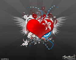 desktop creative designs abstract heart wallpapers angel