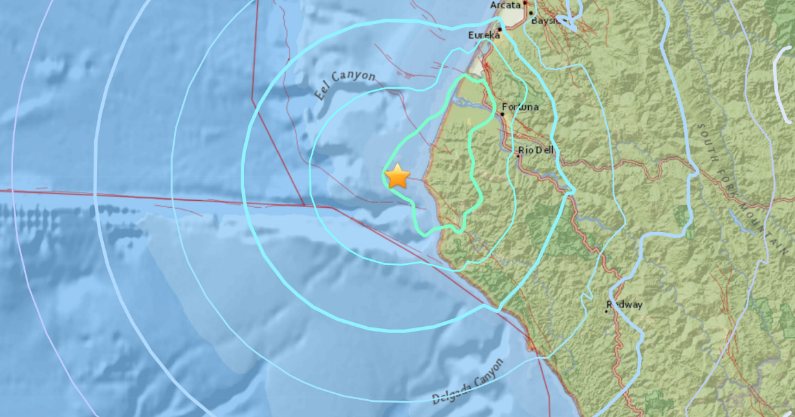 Earthquake california humboldt