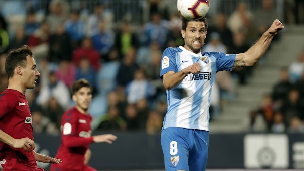 Adrián - Málaga -: "Fue más demérito nuestro que acierto de Osasuna"