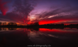 Naturfotografie Landschaftsfotografie Sonnenuntergang Lippeaue