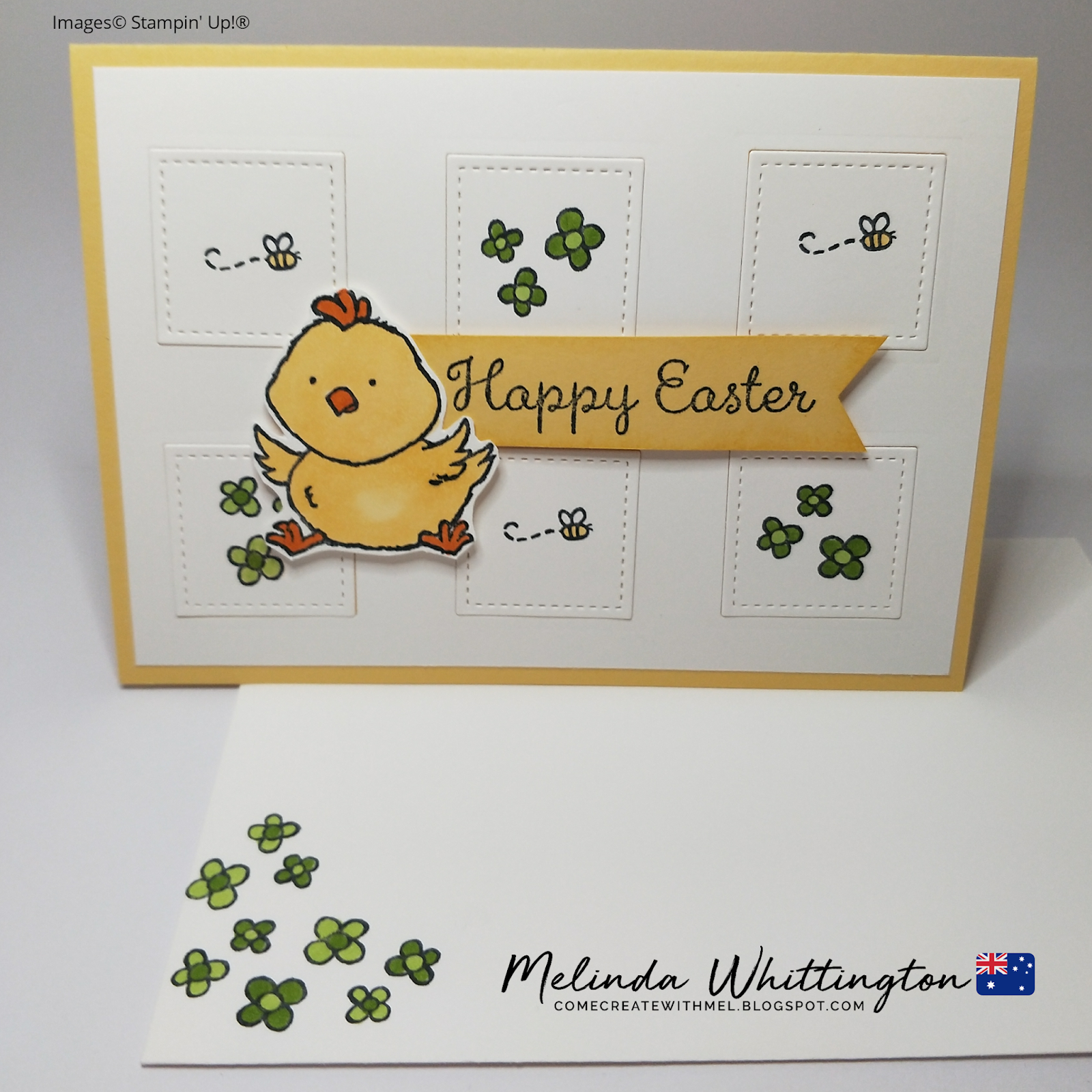 Easter Card. Stampin' Dreams Blog Hop Melinda Whittington
