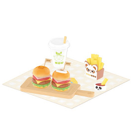 Pop Mart Burger Set Meal Licensed Series Koukou Leisurely Afternoon Tea Series Figure