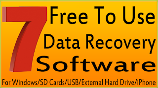 7 Best Free Data Recovery Software For Windows/SD Cards/USB/External Hard Drive/iPhone