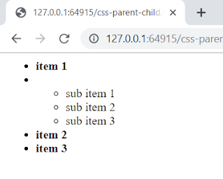 CSS access child elements (incorrectly)