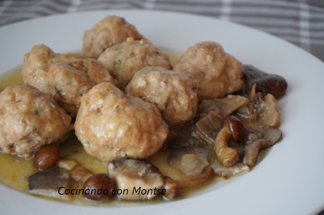 Albóndigas con setas