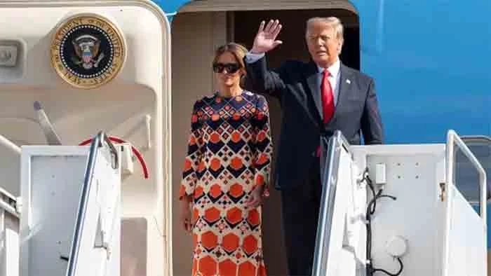 Melania Trump in Rs 2.7 lakh dress arrives in Florida after White House farewell,  Washington, News, Politics, Trending, Donald-Trump, World