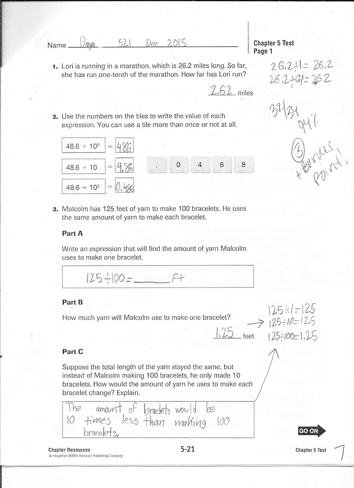 stapeliad: 5th Grade Math Test