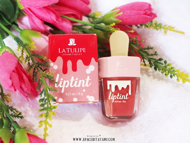 Review La Tulipe Liptint shade Cotton Candy