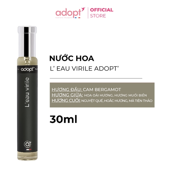 NƯỚC HOA NAM L’EAU VIRILE 30ML – ADOPT’