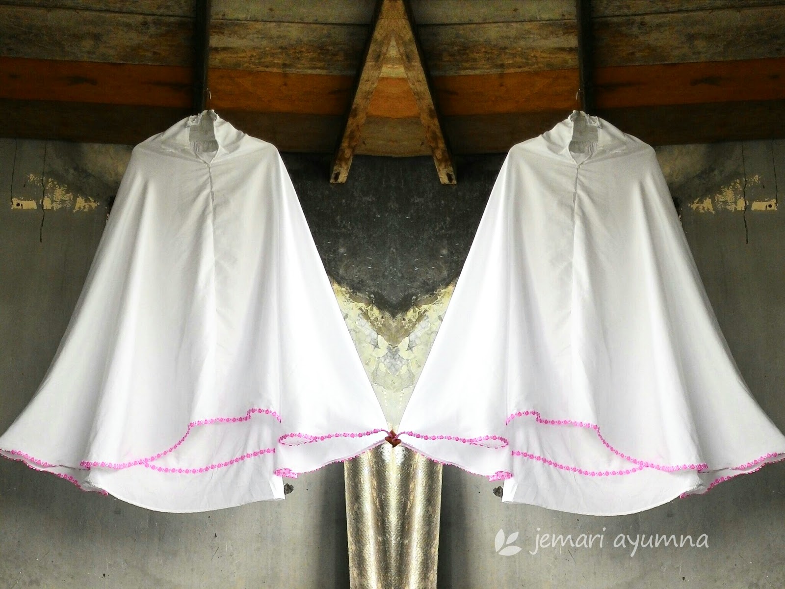 Menghias Mukena dengan Flanel Jemari Ayumna