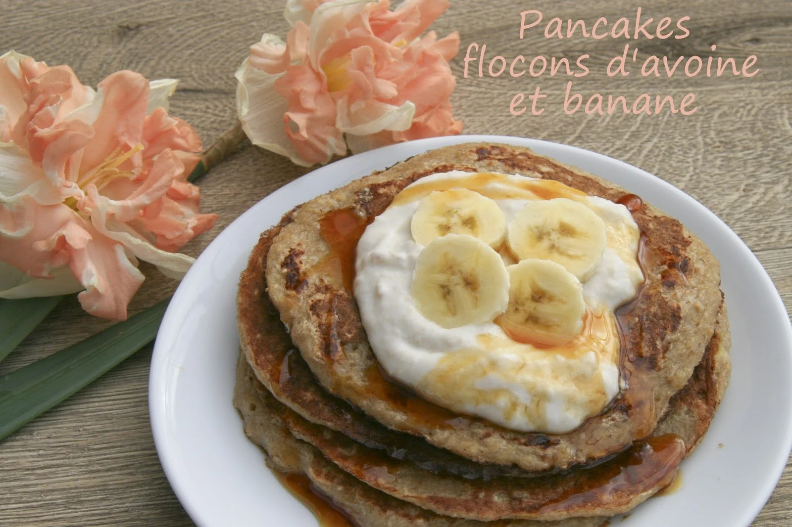 Pancakes aux flocons d'avoine et banane