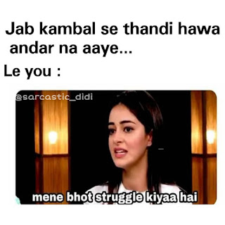 Ananya Panday Meme (Main Bahut Struggle Kiya Hai)