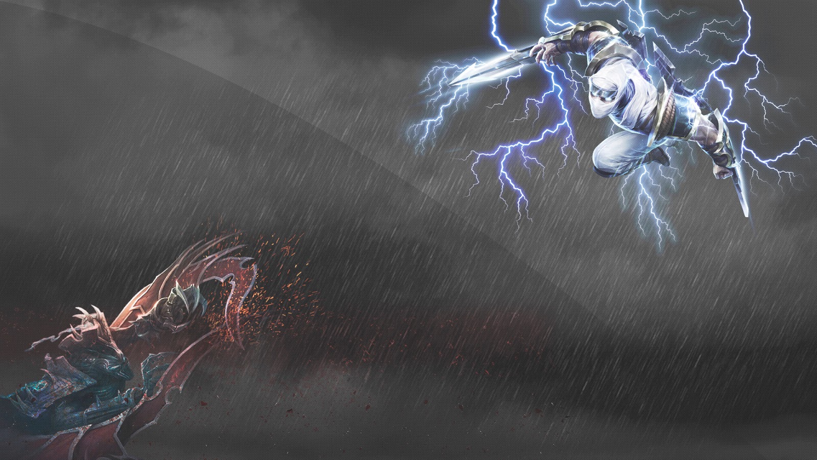 wallpaper zed nocturne y shen league of legends zox