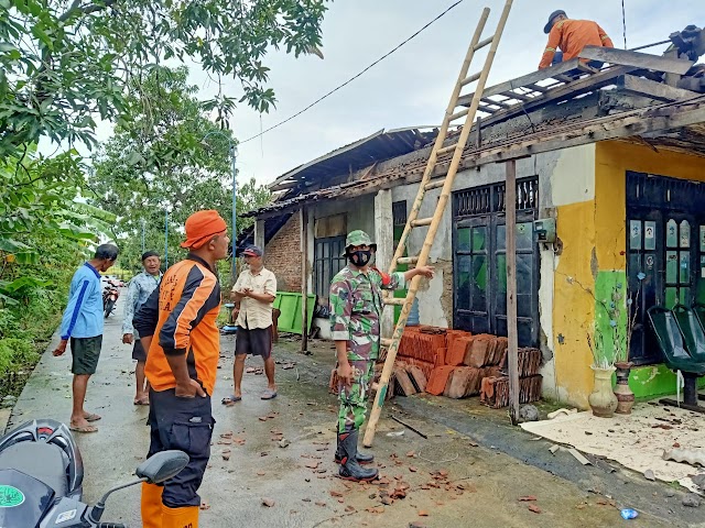 Hujan Angin, Satu Rumah di Lerep Bumirejo Rusak. Ini Peristiwanya......