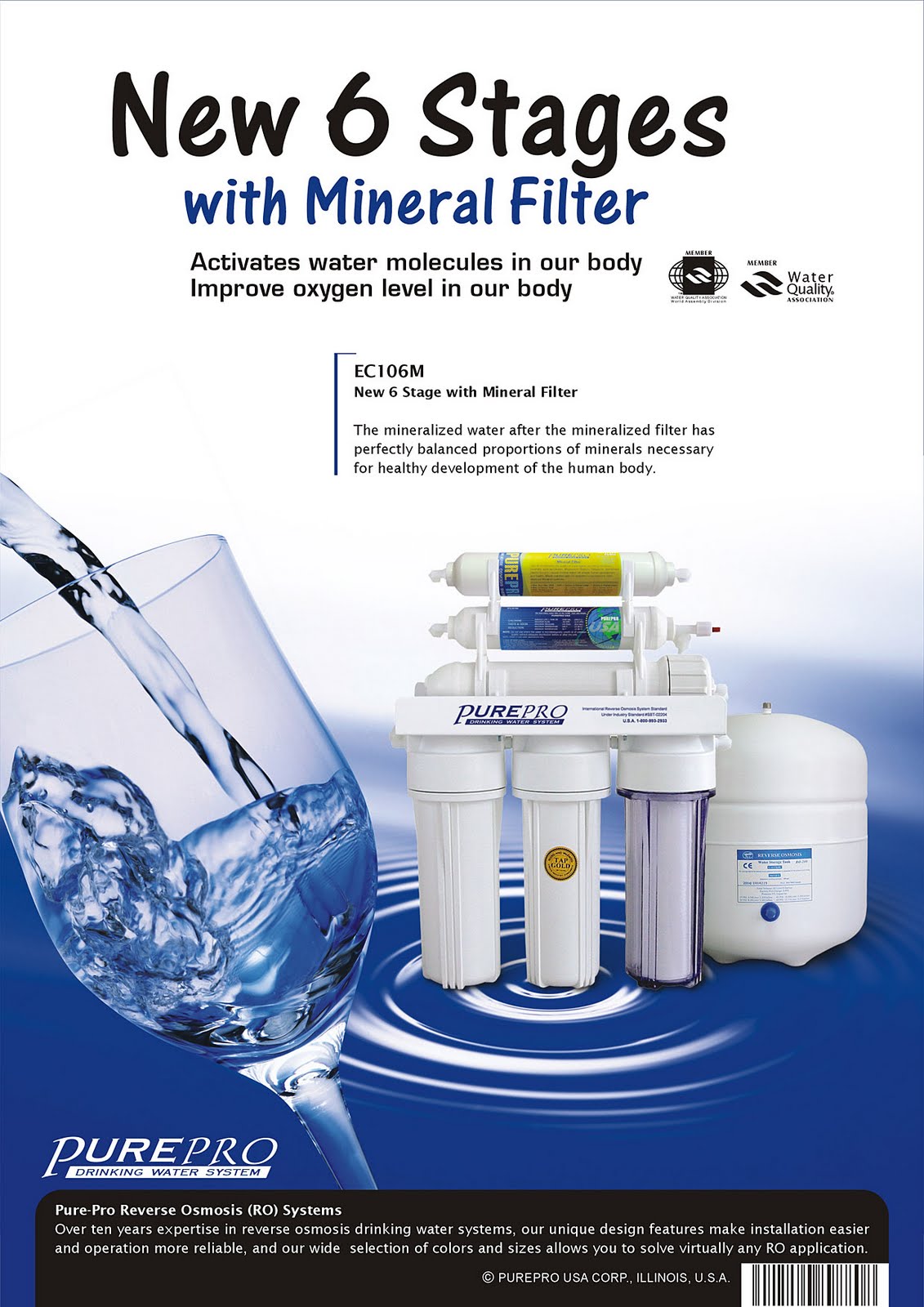 PurePro® EC106M Reverse Osmosis Water Filter System