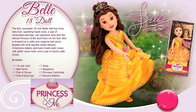 disney princess and me doll belle